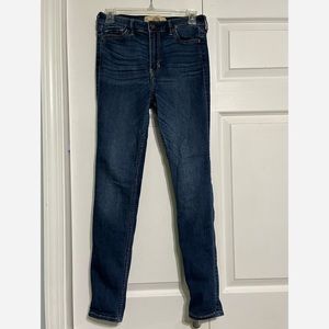 Hollister High Rise Skinny Jean Dark Wash
